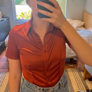 Urban outfitters Rust button down blouse